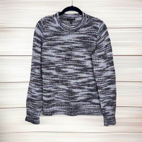 Eileen Fisher Wool Silk Blend Long Sleeve Chunky Pullover Sweater Relaxed Fit S - Picture 2 of 11